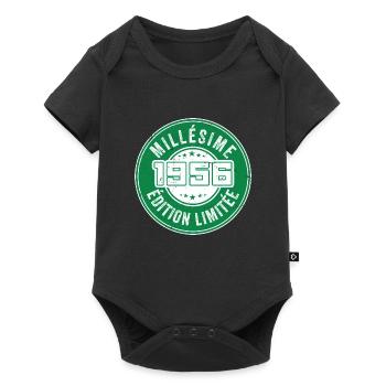 Millésime 1956 | édition limitée Anniversaire 1956 - Body à manches courtes Premium Bébé - noir - Devant