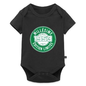 Millésime 1953 | édition limitée Anniversaire 1953 - Body à manches courtes Premium Bébé - noir - Devant