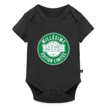 Millésime 1968 | édition limitée Anniversaire 1968 - Body à manches courtes Premium Bébé - noir - Devant