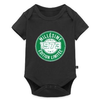 Millésime 1973 | édition limitée Anniversaire 1973 - Body à manches courtes Premium Bébé - noir - Devant