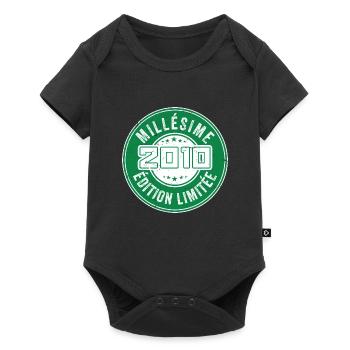 Millésime 2010 | édition limitée Anniversaire 2010 - Body à manches courtes Premium Bébé - noir - Devant