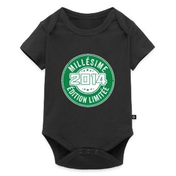 Millésime 2014 | édition limitée Anniversaire 2014 - Body à manches courtes Premium Bébé - noir - Devant