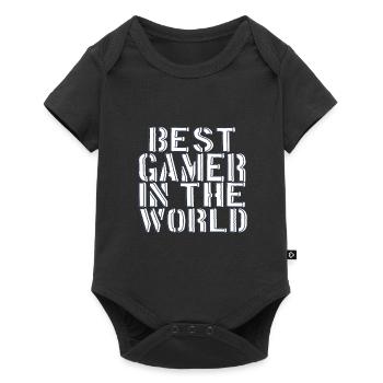 Best Player World Video Games Fan Gift Idea - Baby Premium short-sleeve bodysuit - black - Front