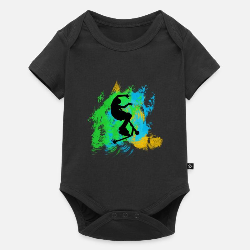 Freestyle-Roller - Baby Premium Kurzarmbody - Schwarz