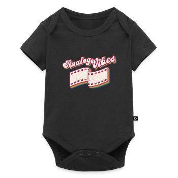 Retro Photographer Vintage Analog Vibes - Baby Premium Kurzarmbody - Schwarz - Vorne