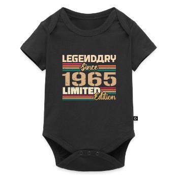 Millésime 1965 Anniversaire 1965 Né en 1965 - Body à manches courtes Premium Bébé - noir - Devant