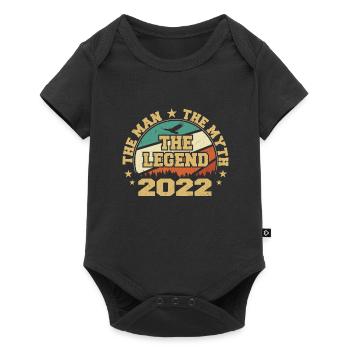 2022 Birthday Born in 2022 Retro Vintage - Baby Premium short-sleeve bodysuit - black - Front