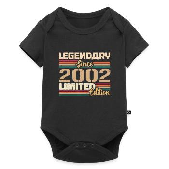 Millésime 2002 2002 Anniversaire né en 2002 - Body à manches courtes Premium Bébé - noir - Devant