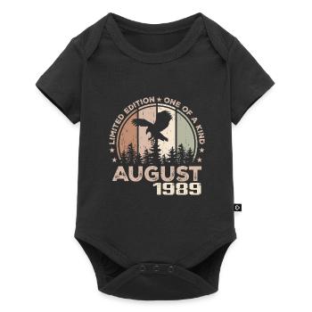 Incomparable depuis août 1989, 35e Anniversaire - Body à manches courtes Premium Bébé - noir - Devant