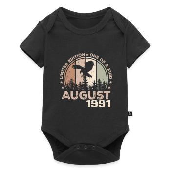 Incomparable since August 1991, 33rd Anniversary - Baby Premium short-sleeve bodysuit - black - Front