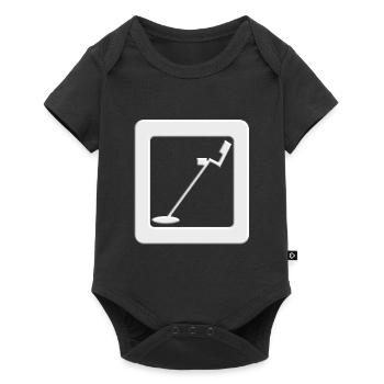 Icon metal detector for pacific and treasure hunt - Baby Premium short-sleeve bodysuit - black - Front