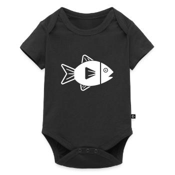 poisson - Body à manches courtes Premium Bébé - noir - Devant