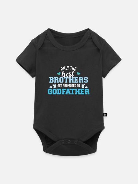 Patenonkel - Baby Premium Kurzarmbody - Schwarz