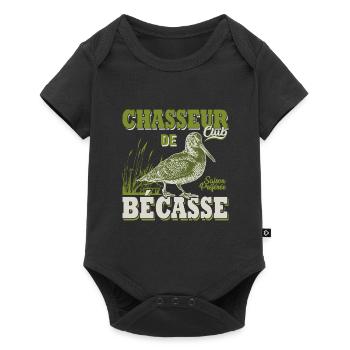 Chasseur de bécasse cadeau cool chasse chasser - Body à manches courtes Premium Bébé - noir - Devant