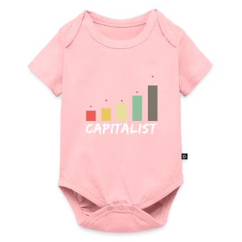 Capitalist - Kapitalist Geld Money Börse Exchange - Baby Premium short-sleeve bodysuit - rose - Front