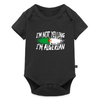 I ́m not yelling I ́m Algerian - Baby Premium short-sleeve bodysuit - black - Front