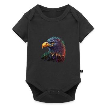EAGLE LOOKING LEFT - MULTIPLE COLORS - Baby Premium short-sleeve bodysuit - black - Front