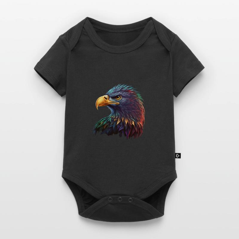 AIGLE REGARDANT A GAUCHE - MULTIPLE COULEURS Body à manches courtes Premium Bébé