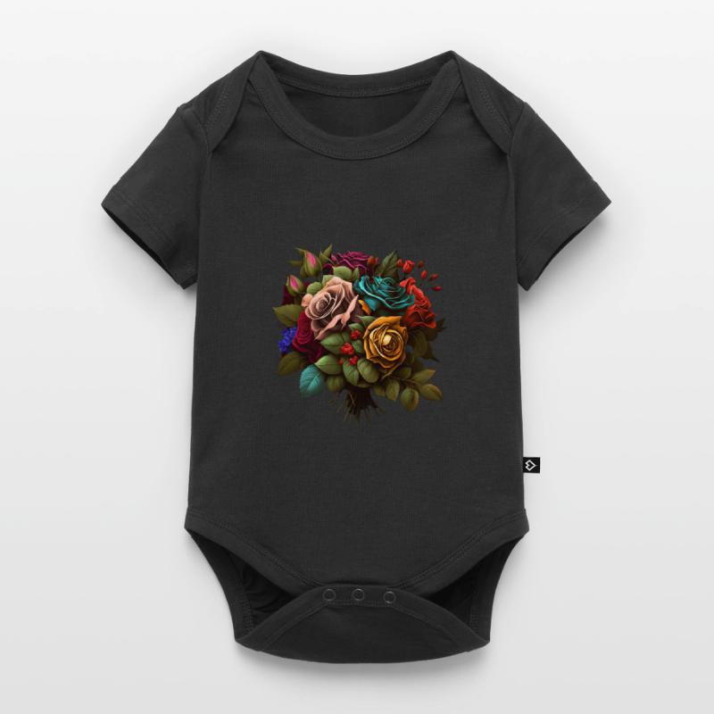 STRAUSS FRÜHLINGSROSEN - WUNDERSCHÖN Baby Premium Kurzarmbody