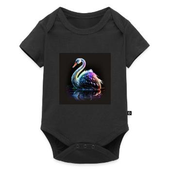 SWAN WITH ITS REFLECTION - Baby Premium short-sleeve bodysuit - black - Front