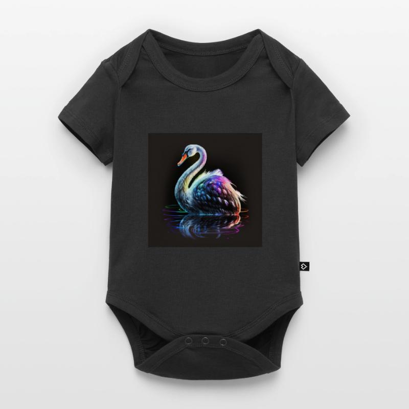 SWAN WITH ITS REFLECTION Baby Premium short-sleeve bodysuit