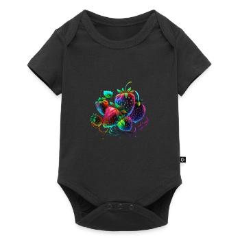PRETTY STRAWBERRIES - MULTICOLORED - Baby Premium short-sleeve bodysuit - black - Front