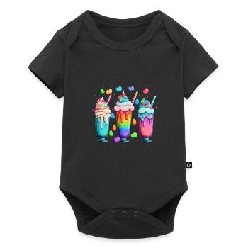 MILK SHAKES - MULTICOLORED - Baby Premium short-sleeve bodysuit - black - Front