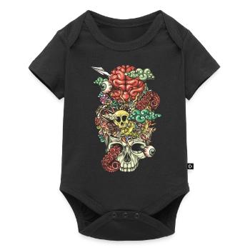 Brain Doodle - Baby Premium short-sleeve bodysuit - black - Front