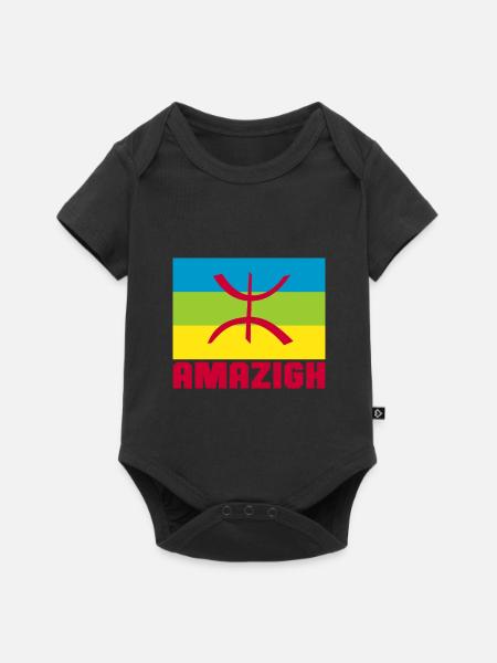 Amazigh - Baby Premium Kurzarmbody - Schwarz