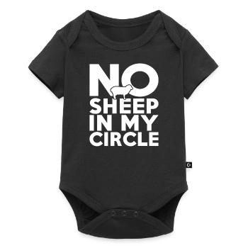 No Sheep In My Circle - Baby Premium short-sleeve bodysuit - black - Front
