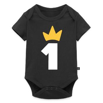 One Crown 1 An Bébé Premier Anniversaire - Body à manches courtes Premium Bébé - noir - Devant