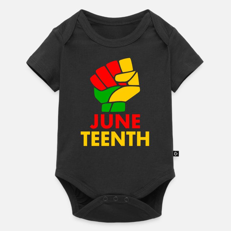 juneteenth - Baby Premium Kurzarmbody - Schwarz