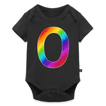 Rainbow Zero Birthday - Baby Premium short-sleeve bodysuit - black - Front