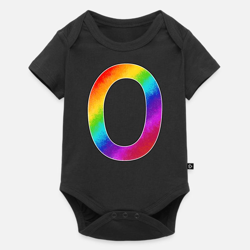 Rainbow Zero Birthday - Baby Premium short-sleeve bodysuit - black