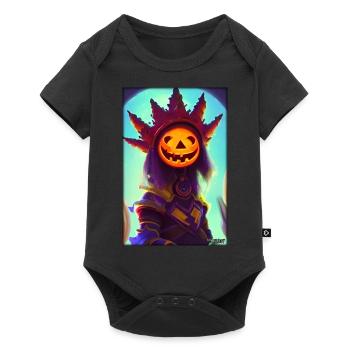 Happy Halloween Pumpkin King Monster - Baby Premium short-sleeve bodysuit - black - Front