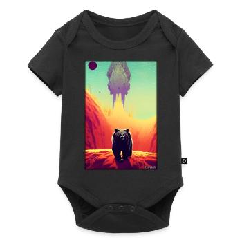 Bear Grizzly Bear Brown Bear Predator Wildlife Forest 3 - Baby Premium short-sleeve bodysuit - black - Front