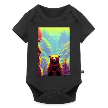 Bear Grizzly Bear Brown Bear Predator Wildlife Forest 7 - Baby Premium short-sleeve bodysuit - black - Front