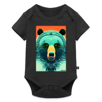 Bear Grizzly Bear Brown Bear Predator Wildlife Forest 6 - Baby Premium short-sleeve bodysuit - black - Front