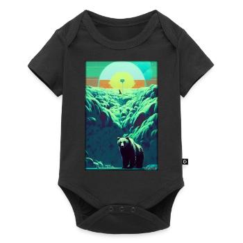 Bear Grizzly Bear Brown Bear Predator Wildlife Forest 8 - Baby Premium short-sleeve bodysuit - black - Front