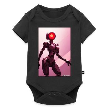 Robot Future Science Sci-Fi Machine - Baby Premium short-sleeve bodysuit - black - Front