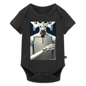 Robot Future Technology Science Android - Body à manches courtes Premium Bébé - noir - Devant