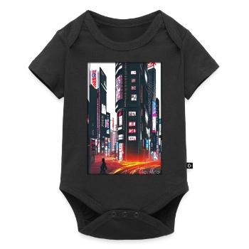 Tokyo City City Cyber Punk Future Sci-Fi Asia - Baby Premium short-sleeve bodysuit - black - Front