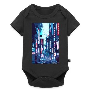 Tokyo City City Cyber Punk Future Sci-Fi Asia - Baby Premium short-sleeve bodysuit - black - Front