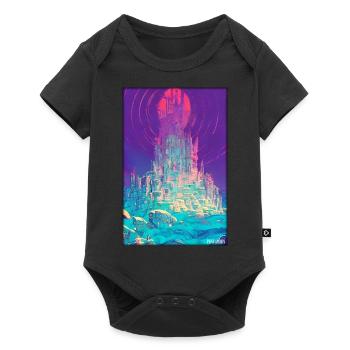 Castle Castle Fortress Architecture Landscape - Baby Premium short-sleeve bodysuit - black - Front