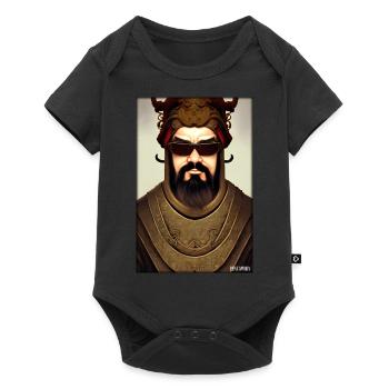 Confucius sunglasses philosopher China Asia - Baby Premium short-sleeve bodysuit - black - Front