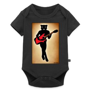 Panthère Guitare Wildlife Musicien Big Cat Zoo - Body à manches courtes Premium Bébé - noir - Devant