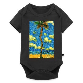 Palm Beach Holiday Summer Sun Sea Travel Holidays - Body à manches courtes Premium Bébé - noir - Devant