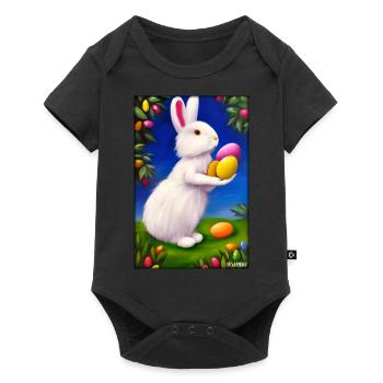 Rabbit Easter Easter Pet Easter Holiday - Baby Premium short-sleeve bodysuit - black - Front