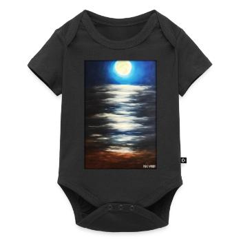 Moon Night Evening Nature Rest Moonlight Full Moon - Baby Premium short-sleeve bodysuit - black - Front