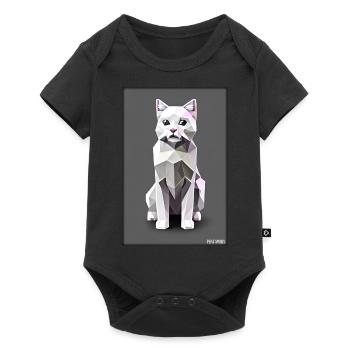 Cat Cat Polygon Animal House Tiger Pet - Baby Premium short-sleeve bodysuit - black - Front